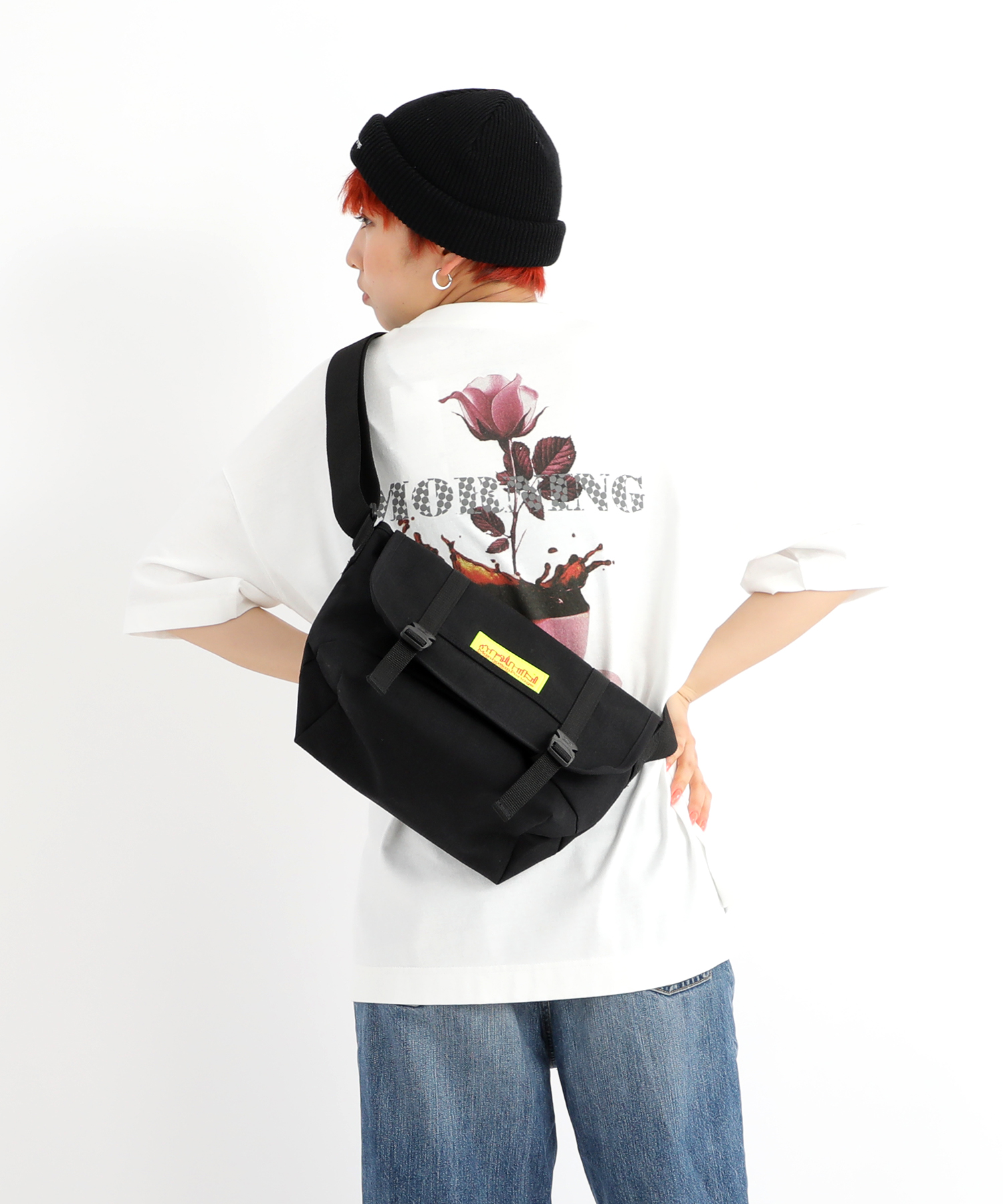 Casual Messenger Bag Reflective Yellow Label(505372635