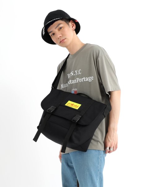 Manhattan Portage(マンハッタンポーテージ)/Ny Messenger Bag Reflective Yellow Label/Black