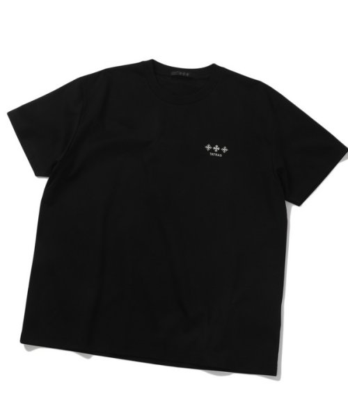 Men's Bigi(メンズビギ)/【TATRAS/タトラス】ロゴハーフスリーブTシャツ/ブラック