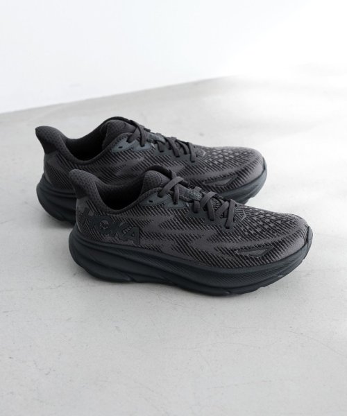 green label relaxing(グリーンレーベルリラクシング)/＜HOKA ONE ONE＞クリフトン 9 スニーカー/BLACK