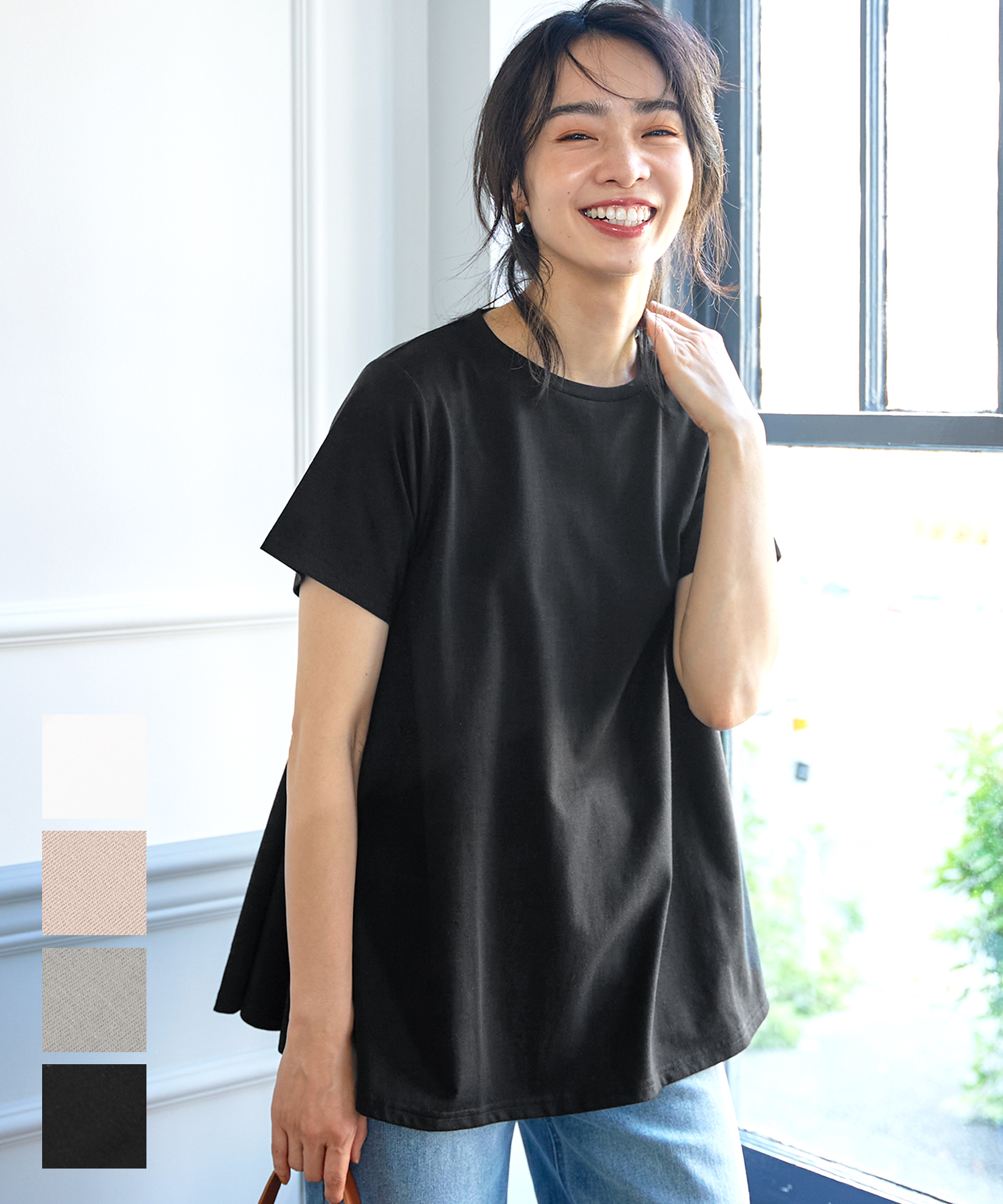 607 JAVA Tシャツ　カットソー　厚手　バックボタン