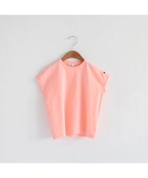 BRANSHES(ブランシェス)/【WEB限定】フレンチスリーブ半袖Tシャツ/ピンク