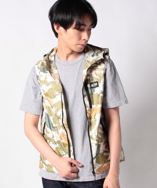 KiU(KiU)/KIU AIR CONDITIONED VEST/ライトブラウン