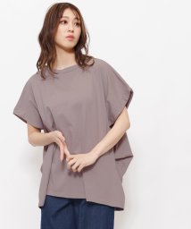 mili an deni/タフティニットトップス サイドタック クルーネック カットソー 半袖 M L トップス レディース/505370573