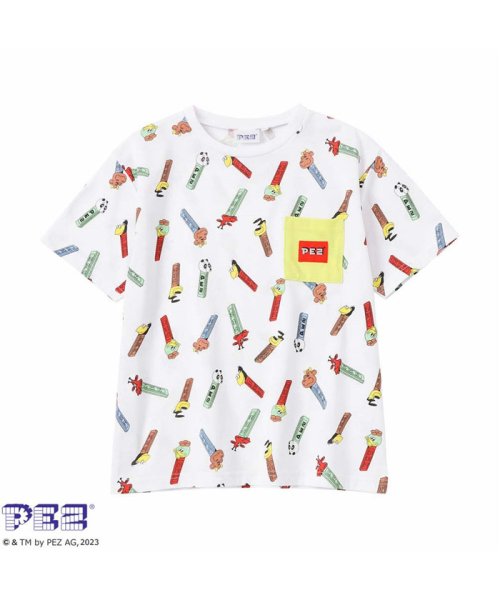MAC HOUSE(kid's)(マックハウス（キッズ）)/PEZ ペッツ プリント半袖Tシャツ PMH23S02/ホワイト