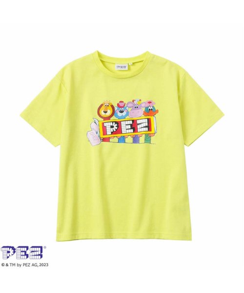 MAC HOUSE(kid's)(マックハウス（キッズ）)/PEZ ペッツ プリント半袖Tシャツ PMH23S02/イエロー
