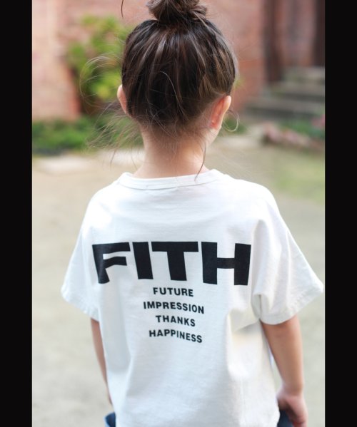 FITH(フィス)/天竺 バックロゴ 半袖Tシャツ/ホワイト