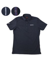 BRIEFING GOLF(ブリーフィング ゴルフ)/【日本正規品】ブリーフィング ゴルフ ウェア BRIEFING GOLF MENS BACK LOGO LINE BD SHIRT シャツ BRG231M07/ネイビー