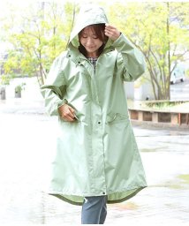 Sawa a la mode(サワアラモード)/雨でも楽しい収納バッグ付きレインコート/グリーン