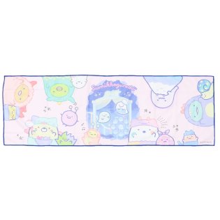 cinemacollection/すみっコぐらし グッズ クールタオル キャラクター クールマフラー 夏用ひんやりロングタオル おばけのナイトパーク/505357360