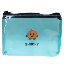 cinemacollection/PVC ペンポーチ BT21 クリア フラットポーチ LINE FRIENDS SHOOKY プレゼント 男の子 女の子 ギフト /505359874