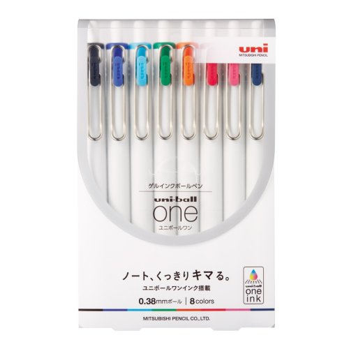 cinemacollection(シネマコレクション)/ボールペン ユニボール ワン ゲルインクボールペン 0.38mm 8色セット 全8色 uni－ball ONE 三菱鉛筆 新学期準備文具 事務用品クリ/その他