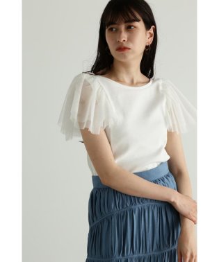 JILL STUART/◆チュールスリーブカットソートップ/505375555