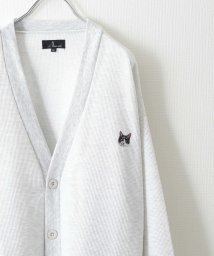 ZIP FIVE(ジップファイブ)/動物刺繍肉厚ワッフルビッグニットカーディガン/その他系1