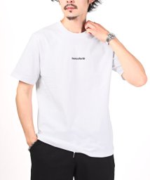 LUXSTYLE(ラグスタイル)/TRAP/U(トラップユー)ロゴプリント半袖Tシャツ/Tシャツ メンズ 半袖 ロゴ プリント ワンポイント バックプリント/ホワイト