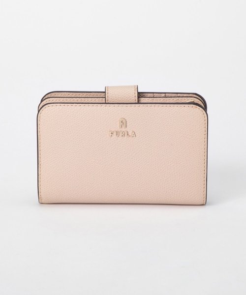 FURLA(フルラ)/フルラ FURLA WP00314 ARE000 二つ折り財布 カメリアMサイズ レディース 財布 ミニ財布 レザー 本革 小銭入れ 折りたたみ ギフト CAM/ベージュ