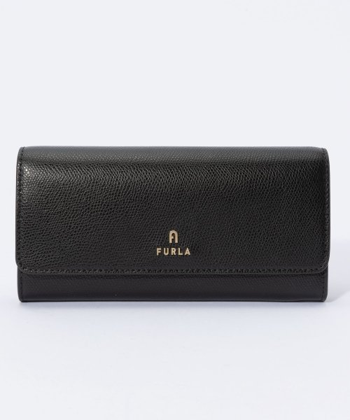 FURLA(フルラ)/フルラ FURLA WP00317 ARE000 長財布 カメリア レディース 財布 レザー 本革 ギフト プレゼント ブランド CAMELIA CONTINE/ブラック