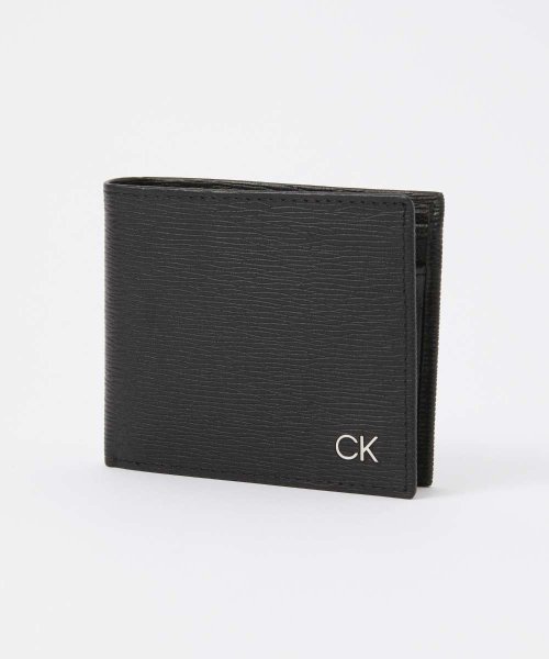 Calvin Klein(カルバンクライン)/カルバンクライン Calvin Klein 31CK130008 二つ折り財布 BILLFOLD WITH COIN POCKET メンズ 財布 CK ミニ財布/ブラック