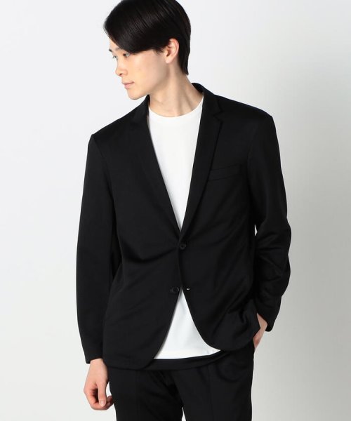 COMME CA ISM MENS(コムサイズム（メンズ）)/セットアップ対応 ウォッシャブル メッシュ ナローラペル ジャケット/ブラック