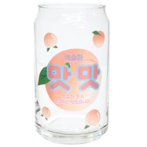 cinemacollection/ガラスコップ 缶型グラス韓国風 もも サンアート/505365376