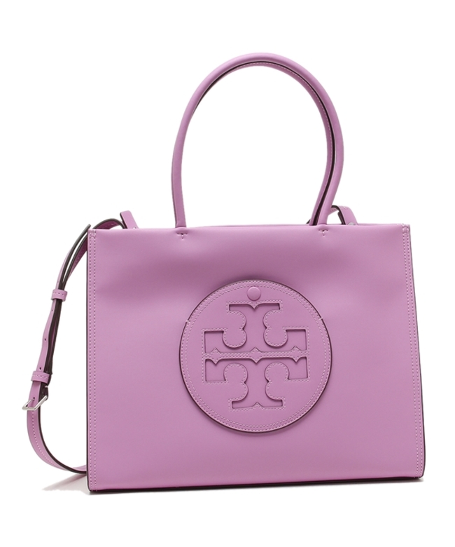 トリーバーチ　トートバッグ　バッグ　tory burch 紫　パープル