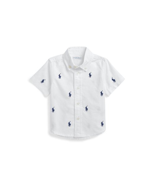 POLO RALPH LAUREN(POLO RALPH LAUREN)/(ベビー)Polo ポニー オックスフォード ショートスリーブ シャツ/100ホワイト