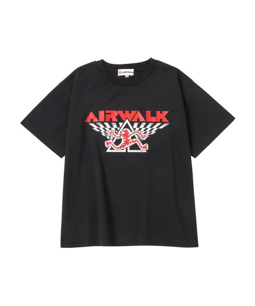 MAC HOUSE(kid's)(マックハウス（キッズ）)/AIRWALK エアウォーク プリント半袖Tシャツ AWM2301/ブラック