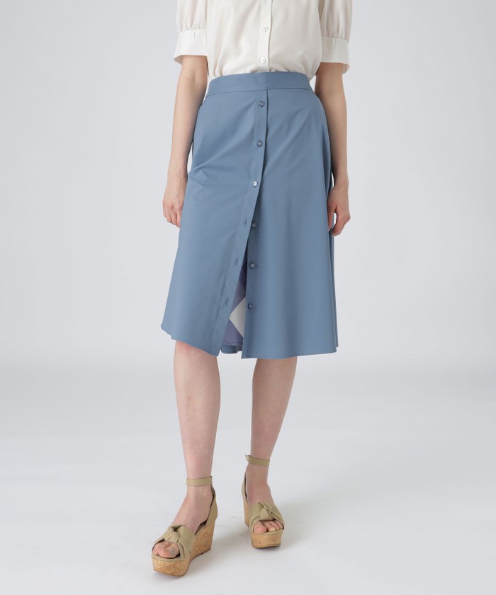 M｜ギャザー・フレアスカート｜BLUE LABEL CRESTBRIDGE(ブルー