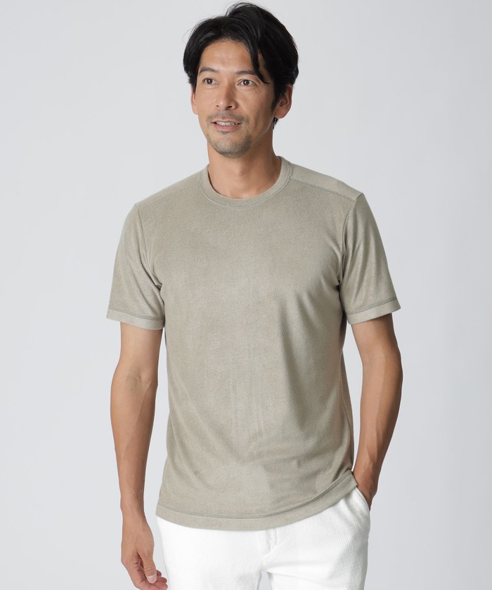 コンフォートパイルクルーネックカットソー(505292474)｜HANKYU MEN'S