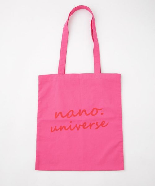 nano・universe(ナノ・ユニバース)/nano.ロゴトートバッグ/ピンク