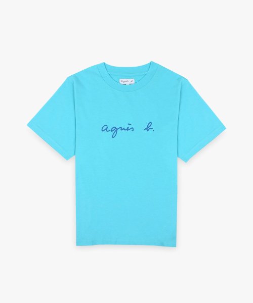 agnes b. FEMME OUTLET(アニエスベー　ファム　アウトレット)/【Outlet】S137 TS ロゴTシャツ/ブルー系その他
