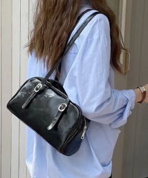 Dewlily(デューリリー)/ミニボストンバッグ 鞄 レディース 韓国ファッション 10代 20代 30代 オフィスカジュアル ショルダーバッグ 大容量 シンプル プレゼント スクール/ブラック