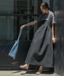 coen(coen)/【WEB限定】フクレジャカードキャミワンピース/BLACK