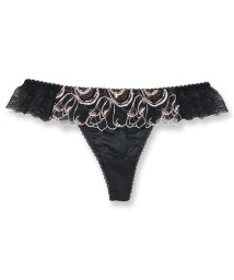 fran de lingerie/大人かわいいチューリップ刺繍ファッションの必需品 「ノーブルティアラトルペ」 Tバック タンガ/505380367