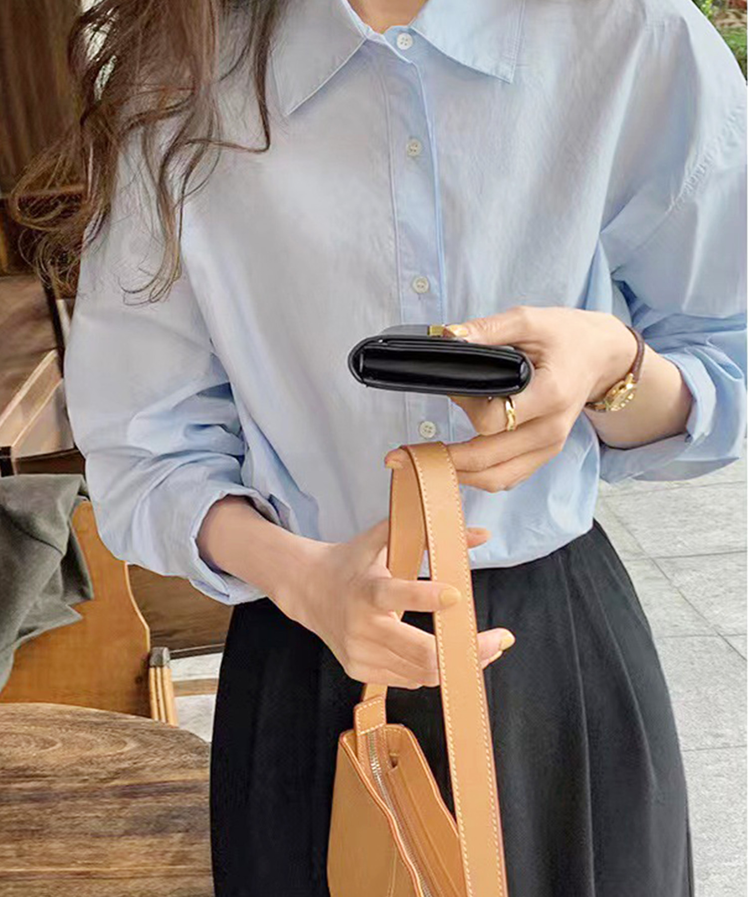 【セール】カジュアルシンプルブラウス レディース トップス シャツ