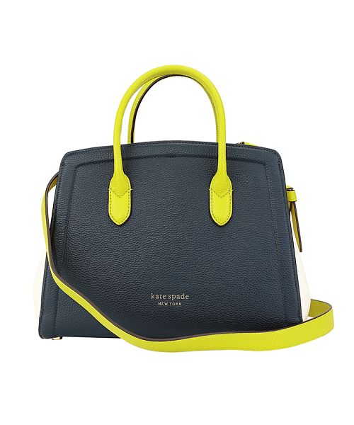 新品 ケイトスペード kate spade ハンドバッグ MEDIUM SATCHEL ブレイザーブルー