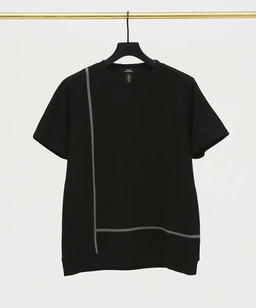 5351POURLESHOMMES(5351POURLESHOMMES)/エルライン 半袖Tシャツ/ブラック