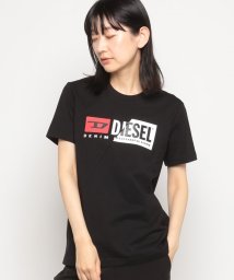 DIESEL(ディーゼル)/【DIESEL】ディーゼル レディース A00312 0091A 900 T－SILY－CUTY Tシャツ ブラック/BLACK