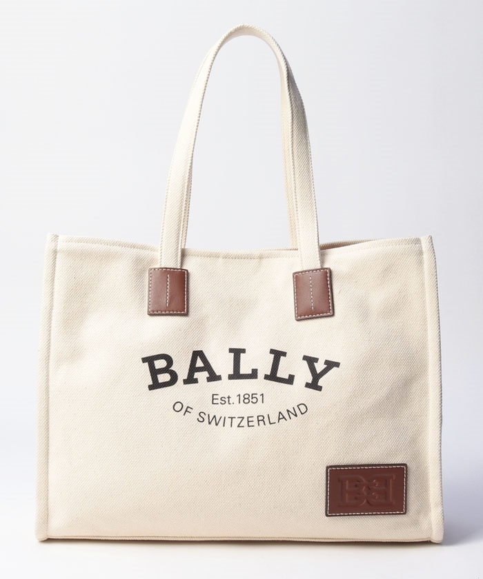 セール】【BALLY】バリー キャンバス トートバッグ ロゴプリント BALLY