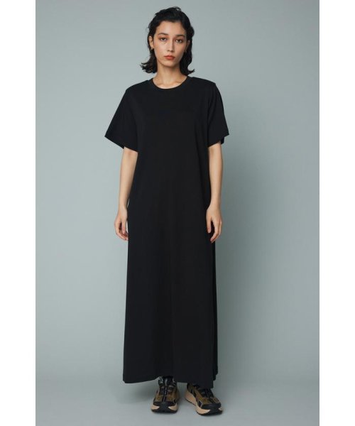HeRIN.CYE(ヘリンドットサイ)/layered mesh long dress/BLK