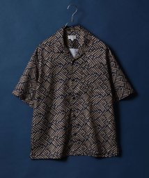 ANPAS(ANPAS)/【ANPAS】総柄 オーバーサイズ オープンカラーシャツ 半袖 シャツ 開襟シャツ メンズ レディース/柄B