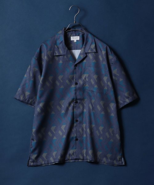 ANPAS(ANPAS)/【ANPAS】総柄 オーバーサイズ オープンカラーシャツ 半袖 シャツ 開襟シャツ メンズ レディース/柄E