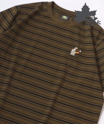 MARUKAWA/【LOGOS】ロゴス キャンパー ワンポイント刺繍 ボーダー 吸汗速乾 半袖Tシャツ/505372333