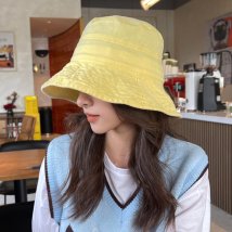 miniministore(ミニミニストア)/バケットハット 小顔 UV対策帽子 韓国/イエロー