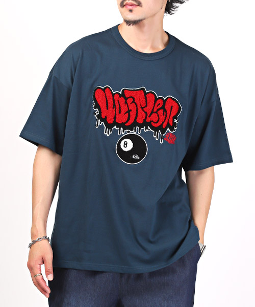 【90s】Men in Black ロゴ刺繍 ムービー Tシャツ ブラック XL