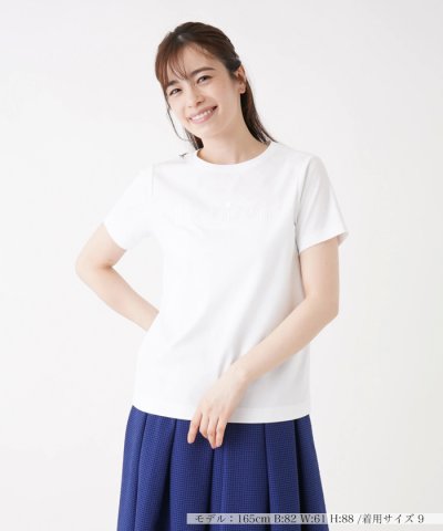 ロゴ刺繍Tシャツ【Leilian WHITE LABEL】