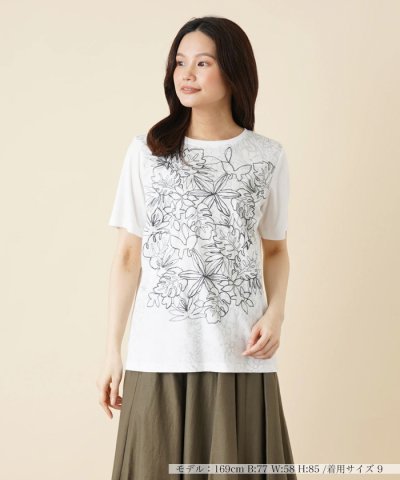 プリントTシャツ【Leilian WHITE LABEL】