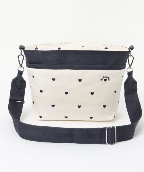 LeSportsac(LeSportsac)/SMALL BUCKET BAGネイビースイスハート/ホワイト