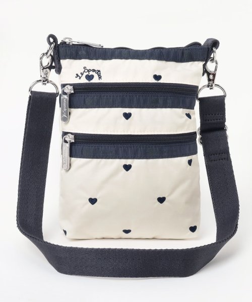 LeSportsac(LeSportsac)/3 ZIP CROSSBODYネイビースイスハート/ホワイト