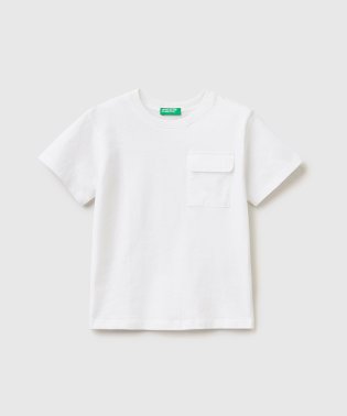 BENETTON (UNITED COLORS OF BENETTON BOYS)/キッズバックプリントポケット付き半袖Tシャツ・カットソーB/505377649